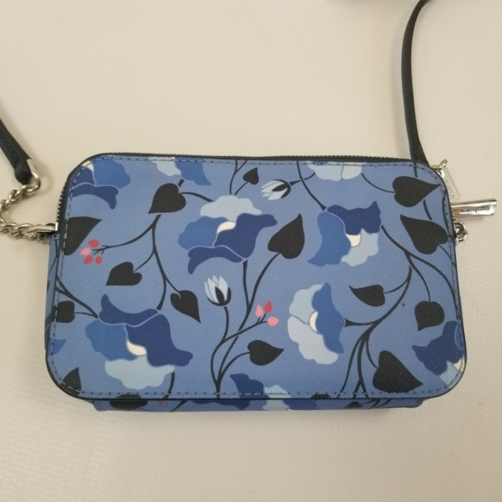 Kate Spade Staci Nouvaeu Bloom Small Double Zip Crossbody - Picture 5 of 14
